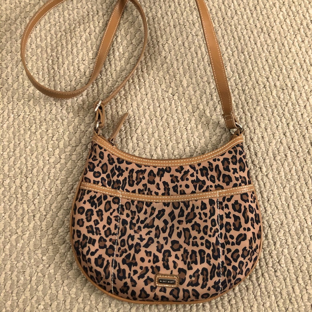Nine West animal print cross body purse